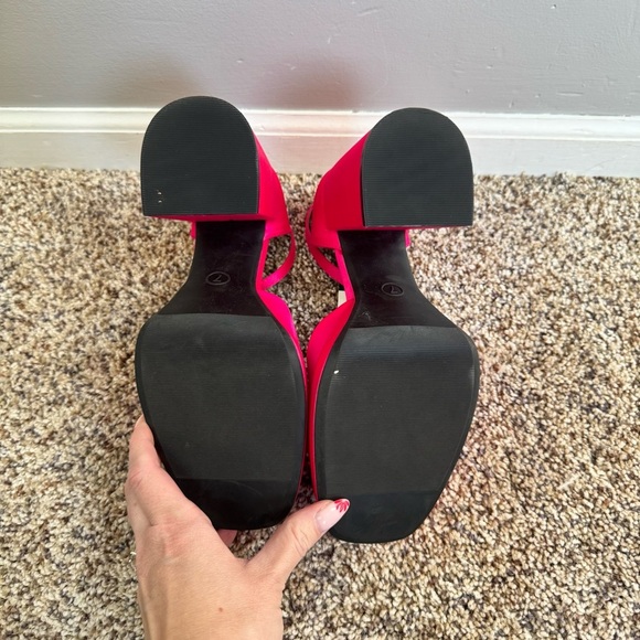 Wild Fable Pink Platform Heels with Square Toe - Picture 5 of 5